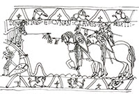 Scene from the Bayeux Tapestry.