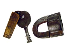 Polhem padlock from the mid-19th C.