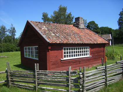 Smedja som är flyttad 1955 från Granhult till Bankeryds Hembygdsgård.