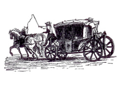 17th-century stagecoach. Figure: E. Dahlberg, Suecia antiqua.
