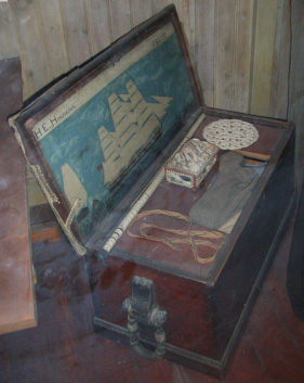 Seaman’s chest in the Gothenburg Marine Museum.