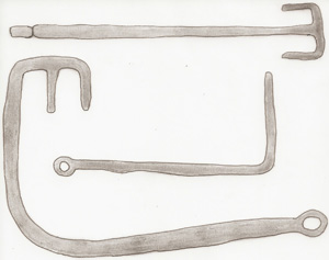 Celtic keys. Sketch by the author.