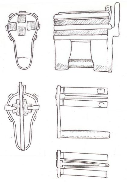 Padlock with spring shackle and key