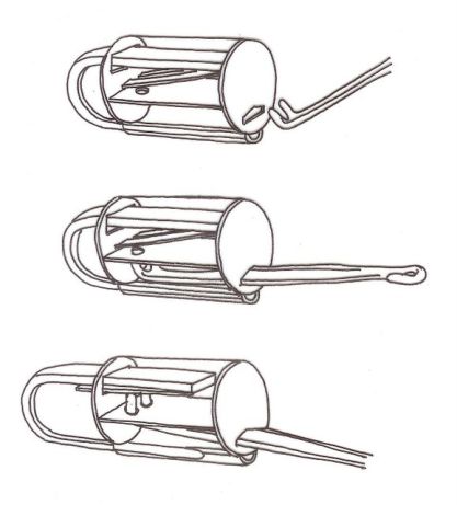 Viking-Era padlock with springs and turning key