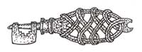 Bronsnyckel från vikingatiden.