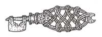 Bronze key from the Viking Era.
