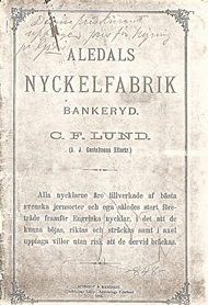 Företagets första produktkatalog 1896