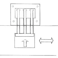 Roman pin tumbler locks in closed position.