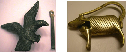 Examples of locks of varying shapes and materials. Photos by the author.