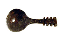 Nyckel till polhemslås, andra hälften av 1700-talet.