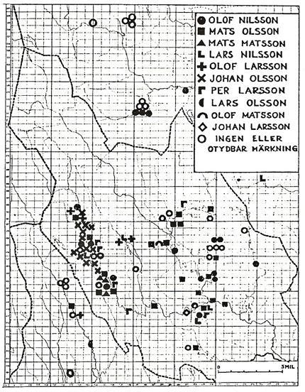 Prevalence of Heigulu-family pull locks. Each character in the map corresponds to a lock.