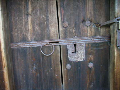 Pull lock on one of the doors in artist Anders Zorn’s collection of buildings in Mora.