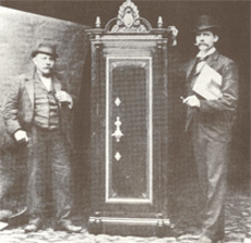 EA Rosengren (right) and J Rasmussen in the late 19th century.