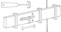 Celtic sliding bolt lock.