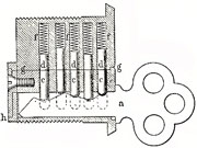 Yale cylinder lock, 1880s.